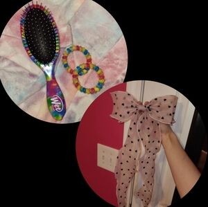 Wet Brush, Spiral Hair Ties & Hair Bow